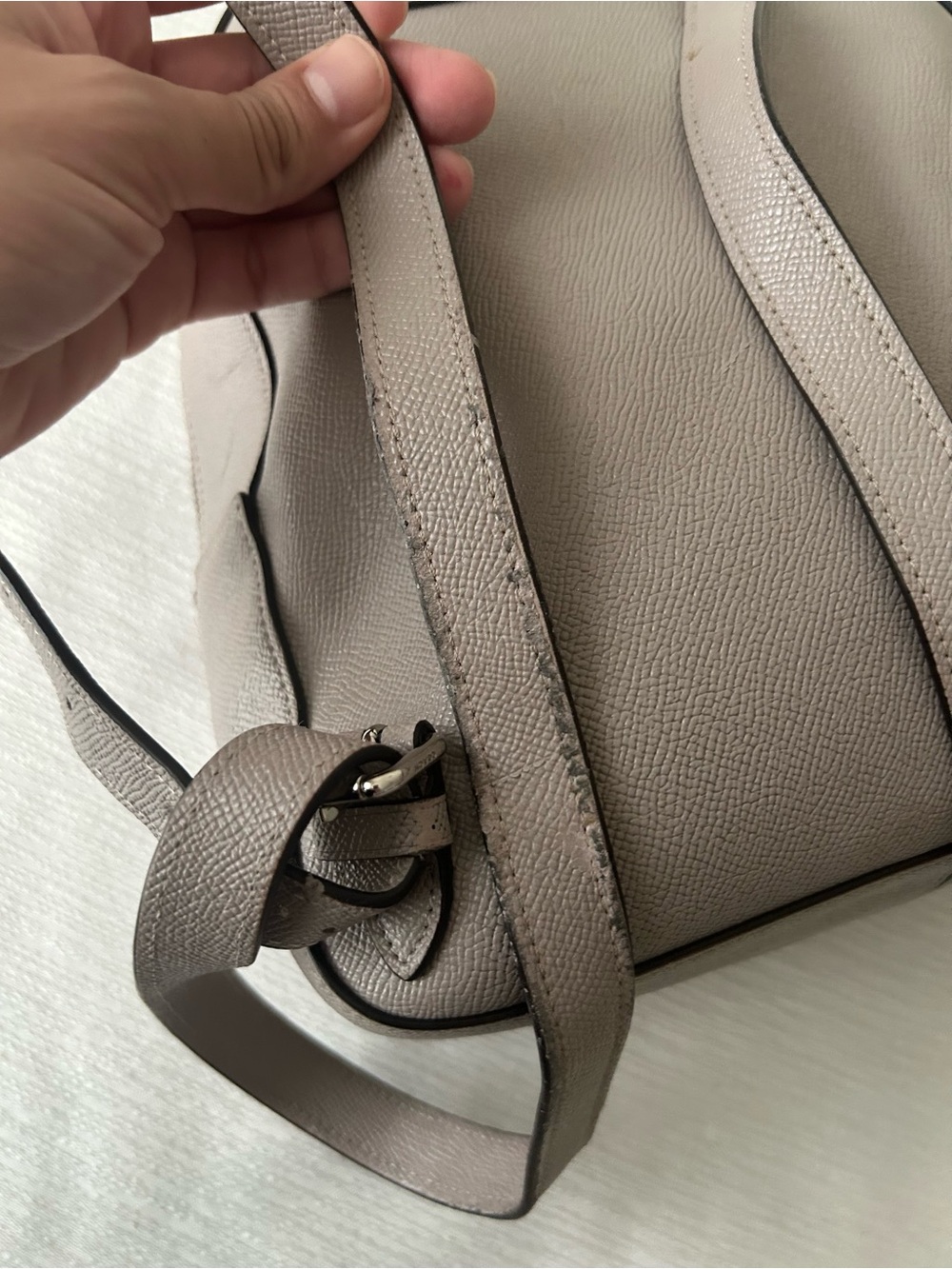Coach Crossgrain Leather Jordyn Beige Backpack - Picture 5 of 10